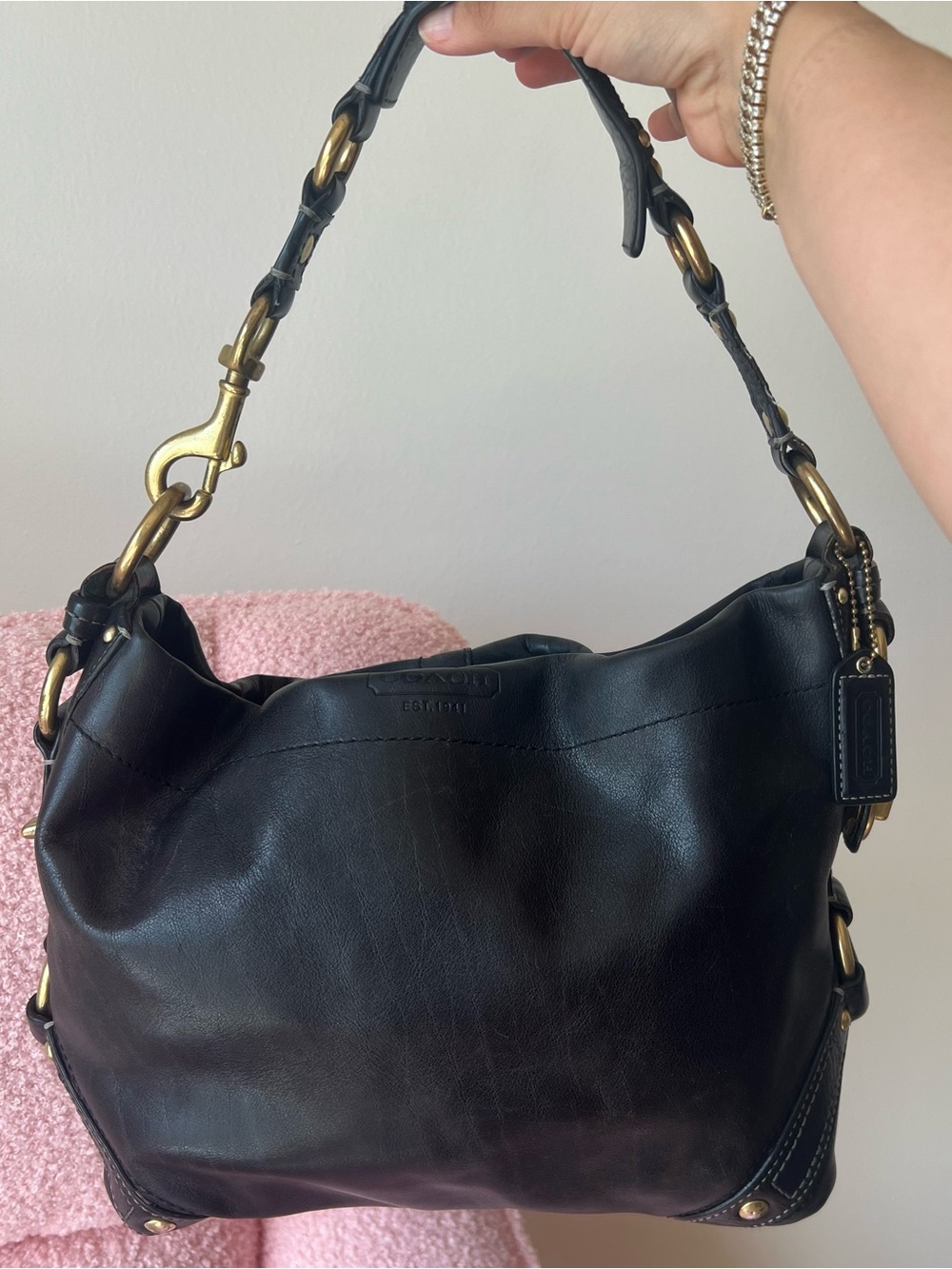 Vintage Coach Carly Hobo Shoulder Bag
